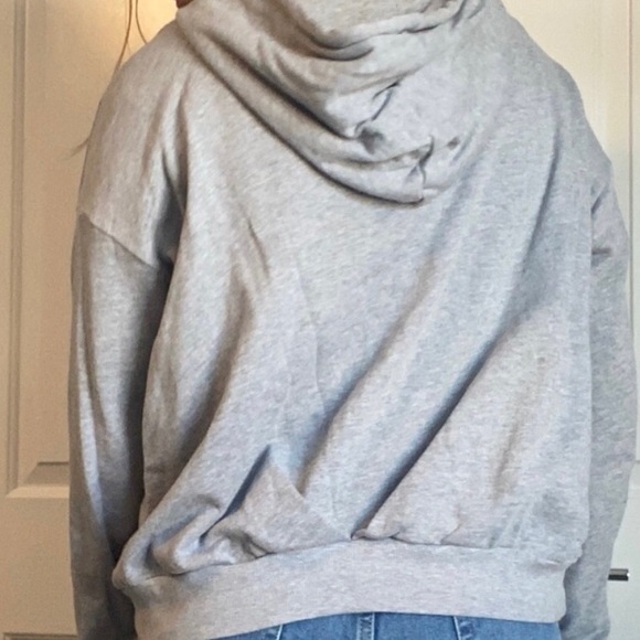 AE Studio American Eagle Hoodie Sweatshirt Gray M - Picture 6 of 6